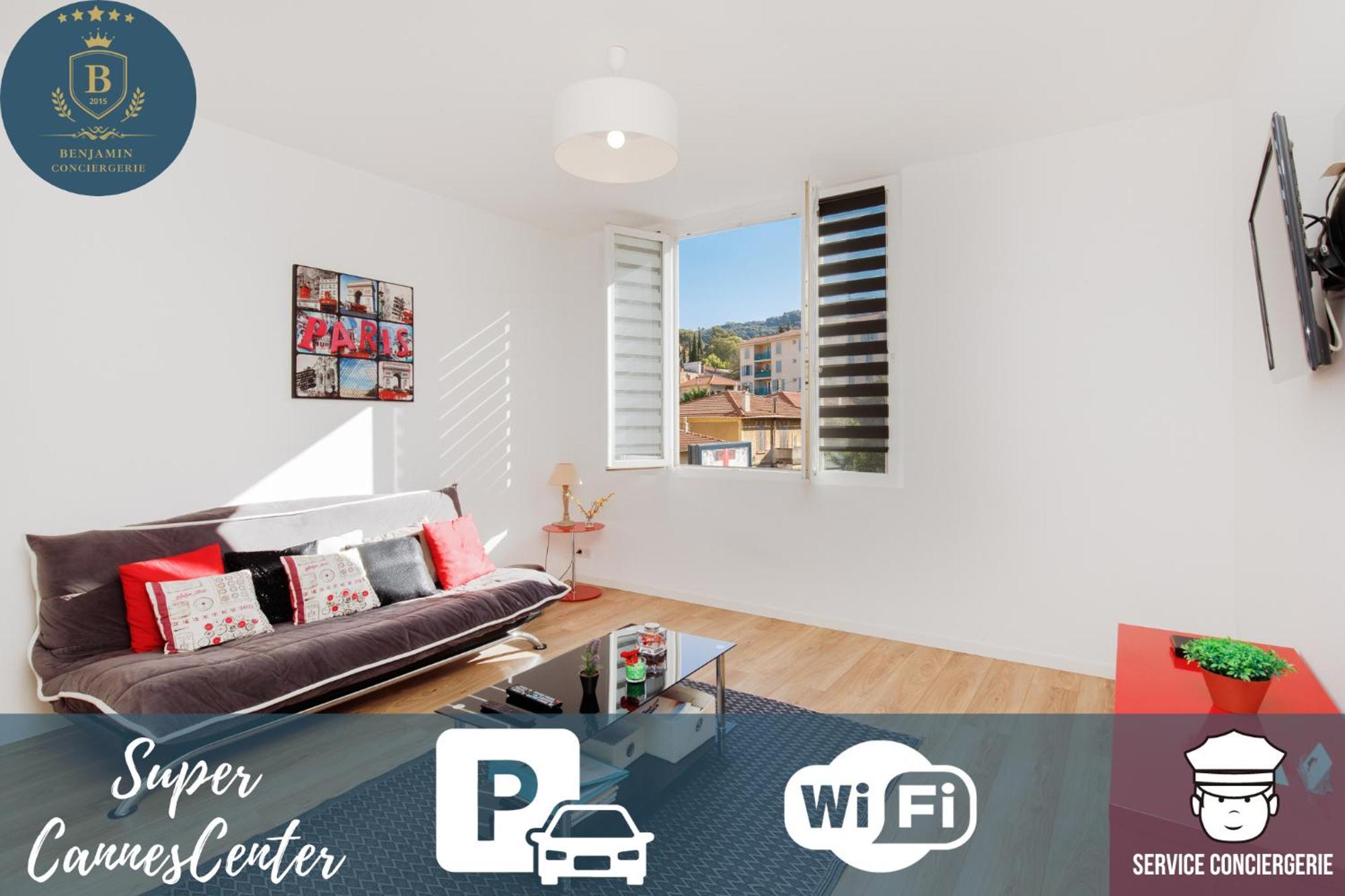 Supercannes Center - Parking - Spacieux 70 Metres - Clim - Wifi Екстер'єр фото